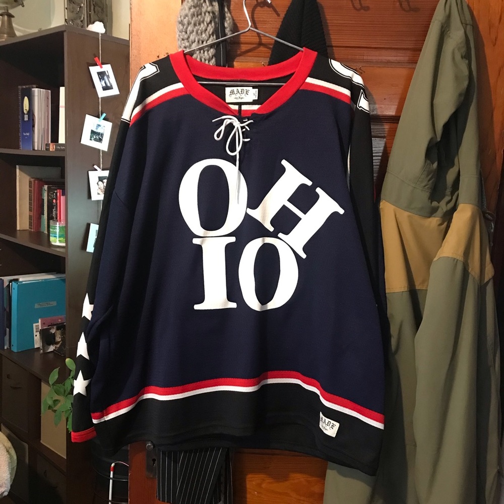 Made By Ngo Ohio hockey jersey